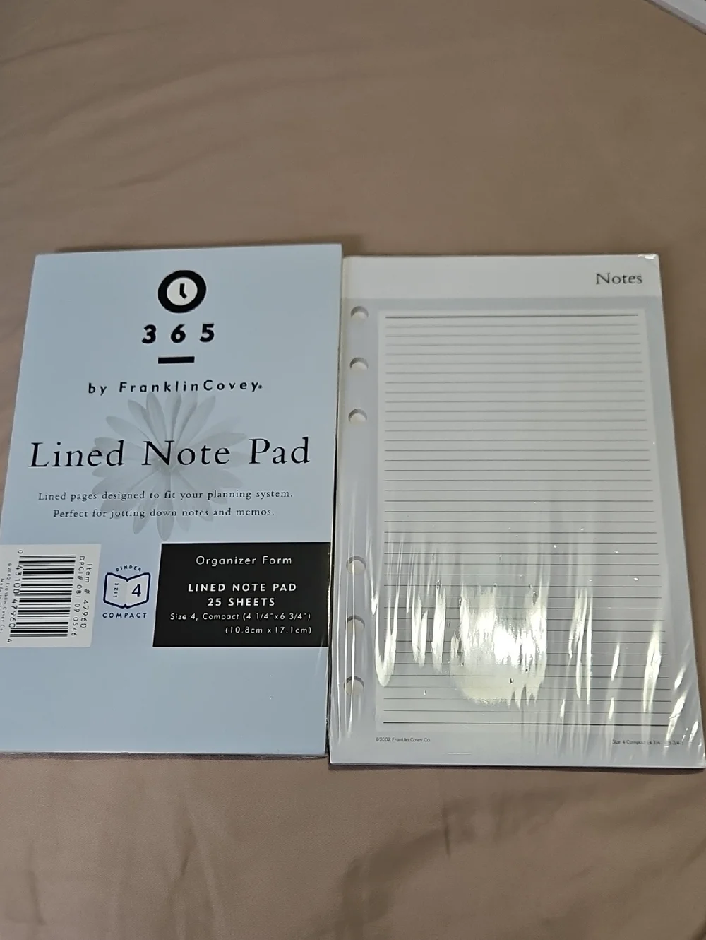 Vintage New 9 Piece Bundle 6 Ring Planning Organizer System Refills Note Pads